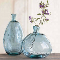 Home Decorative Hand geblasen hohe klare farbige Vase